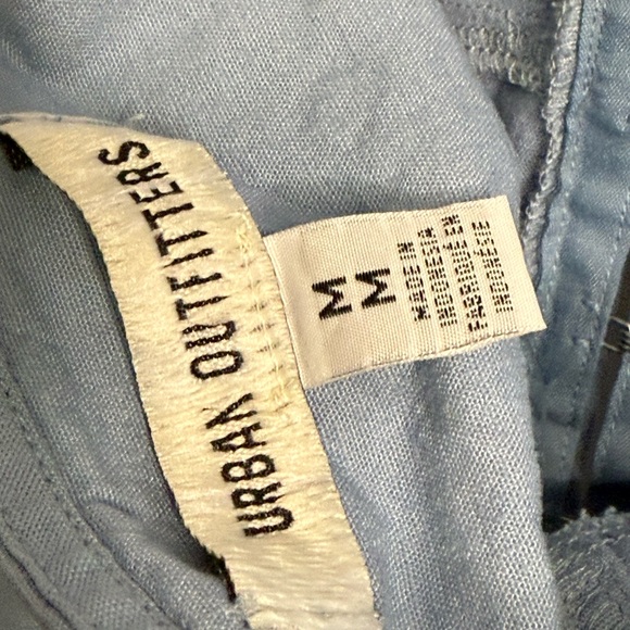 Urban Outfitters Sari Seamed Linen-Blend Halter Vest‎ Top Ashleigh Blue M NWT - Picture 10 of 13